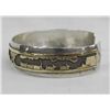 Image 3 : Navajo Storyteller Bracelet Sterling Gold Overlay