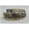 Image 4 : Navajo Storyteller Bracelet Sterling Gold Overlay