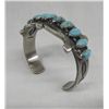 Image 2 : Navajo Sterling Turquoise Bracelet by Begay