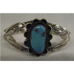 Navajo Sterling Turquoise Bracelet