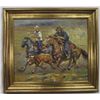 Image 1 : Original Cowboy Oil on Canvas by Daniel Brown