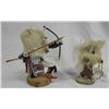 Image 1 : Two Kachinas, White Wolf & Hoop Dancer, Signed