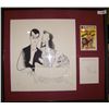 Image 1 : AL HIRSCHFELD ORIGINAL LITHOGRAPH "CARY GRANT & KATHARINE HEPBURN ARTIST PROOF XXV/XXX