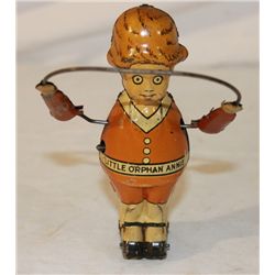 Herald Grey Little Orphan Annie Tin Wind-up Toy