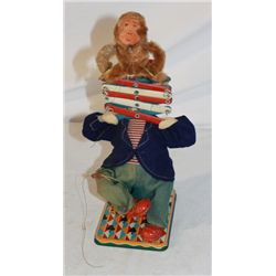 Battery Operated Clown and Monkey Toy