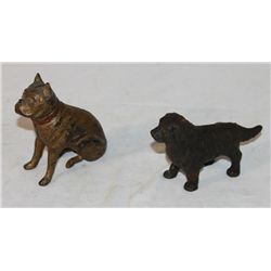 2 Cast Iron Animal Banks