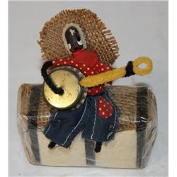 Wind-up African American Cotton Bail Music Toy