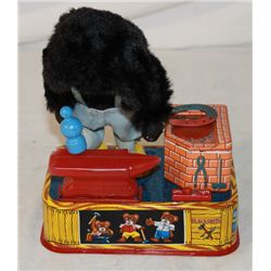 Battery Operated Blacksmith Bear Toy