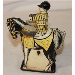 Tin Wind-up Drummer on Horse Toy
