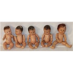5 Composition Madame Alexander Jointed Dolls
