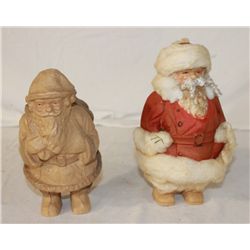 Paper Mache Santas