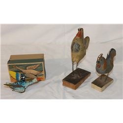 2 Chicken & Goose Toys