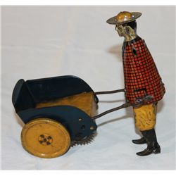 Girard Wind-up Tin Man w/ Cart
