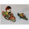 Image 1 : 2 Tin Motorcycles w/ Riders Toys