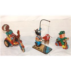 3 Tin Wind-up Toys