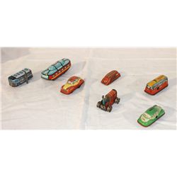 Box Lot of Tin Cars & Other Toys