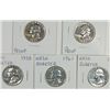 Image 1 : 5 WASHINGTON QUARTERS ( 55,56,58,61,64) PROOF 65+