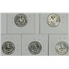 Image 2 : 5 WASHINGTON QUARTERS ( 55,56,58,61,64) PROOF 65+