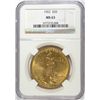Image 1 : 1922 $20 ST GAUDENS GOLD NGC MS63
