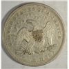 Image 2 : 1872 SEATED DOLLAR AU-50 FULL EAGLE FEATHERS ON REVERSE, WELL STRUCK