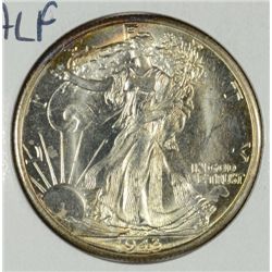 1943-D WALKING LIBERTY HALF DOLLAR MS64