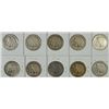 Image 2 : 10 WALKING LIBERTY HALF DOLLARS (16,16-D,17,17-D OBV, 17-D REV,17-S OBV, 17-S
