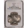 Image 1 : 1923 PEACE SILVER DOLLAR, NGC MS-65 GEM