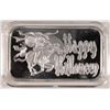 Image 2 : "HAPPY HALLOWEEN" ONE OUNCE .999 SILVER ART INGOT, HEADLESS HORSEMAN