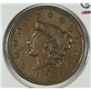 Image 1 : 1837 LARGE CENT VF+ ESTIMATE $60- $70.