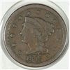 Image 1 : 1845 LARGE CENT F/ UF. ESTIMATE $40- $50.