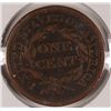 Image 2 : 1848 LARGE CENT VF+ ESTIMATE $50- $60.