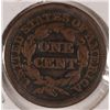 Image 2 : 1849 LARGE CENT F/ VF. ESTIMATE $40- $50.