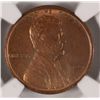 Image 2 : 1909-S VDB LINCOLN CENT NGC MS 62 RB. ESTIMATE $2000- $2300.