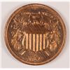 Image 1 : 1864 2 CENT MS-62 RED, LIGHT CLEANING