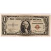 Image 1 : 1935A HAWAII $1.00 RED SEAL SILVER CERTIFICATE EMERGENCY WAR CURRENCY, VF/XF