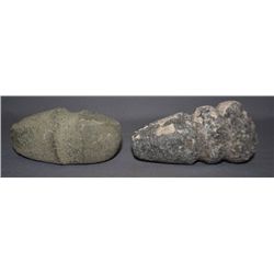 TWO ANASAZI AX HEADS
