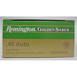 2 Boxes of Remington Golden Saber Ammunition.
