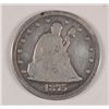 Image 1 : 1875 CC TWENTY CENT FINE +