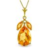 Image 1 : 14k Yellow Gold 6.50ct Citrine Necklace