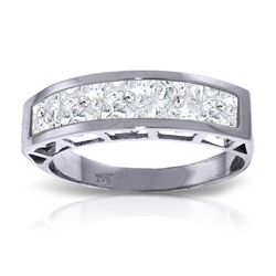 14K White Gold 2.25ct Square White Topaz Ring