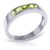 Image 1 : 14K White Gold .60ct Princess Peridot Ring