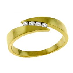 0.12ct Channel Set Diamond Ring in 14k Gold