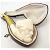 Image 1 : VINTAGE MEERSCHAUM PIPE W/ BAKELITE STEM & CASE