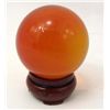 Image 1 : 1,318.5 CT. RED QUARTZ CRYSTAL SPHERE W/ STAND