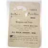 Image 2 : RARE FARGO'S MULE SKIN & DONKEY SHOES DIE CUT VICTORIAN TRADE CARD