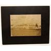 Image 1 : EARLY MOUNTED PHOTO OF GOVERNMENT HORSE STABLES AT FORT LISCUM ALASKA