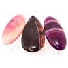 Image 1 : LOT OF 3 ONYX AGATE GEMSTONE PENDANTS
