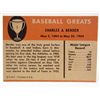 Image 2 : 1961 FLEER CHIEF BENDER #8 BASEBALL CARD