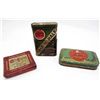 Image 1 : LOT OF 3 VINTAGE TOBACCO TINS - INCL. LUCKY STRIKE