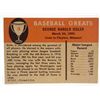 Image 2 : 1961 FLEER GEORGE SISLER #78 BASEBALL CARD